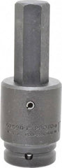 Proto - 3/4" Drive, 1" Impact Hex Bit Socket - 2-33/64" Bit Length, 5-15/64" OAL - Eagle Tool & Supply