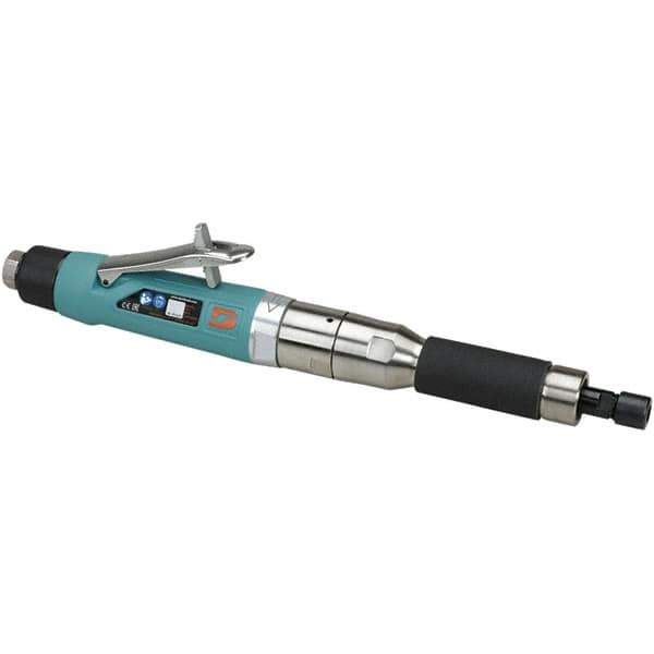 Dynabrade - 1/4" Collet, Straight Handle, Air Extended Length Die Grinder - 20,000 RPM, Rear Exhaust, 44 CFM, 1 hp, 90 psi, 3/8 NPT Inlet - Eagle Tool & Supply