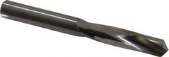 Atrax - 0.295" 135° Spiral Flute Solid Carbide Screw Machine Drill Bit - Bright Finish, Right Hand Cut, 1-9/16" Flute Length, 2-3/4" OAL, Split Point, Straight Shank - Eagle Tool & Supply