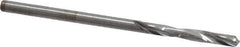 Atrax - #43 135° Spiral Flute Solid Carbide Screw Machine Drill Bit - Bright Finish, Right Hand Cut, 3/4" Flute Length, 1-3/4" OAL, Split Point, Straight Shank - Eagle Tool & Supply