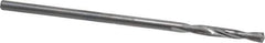 Atrax - #53 135° Spiral Flute Solid Carbide Screw Machine Drill Bit - Bright Finish, Right Hand Cut, 1/2" Flute Length, 1-1/2" OAL, Split Point, Straight Shank - Eagle Tool & Supply