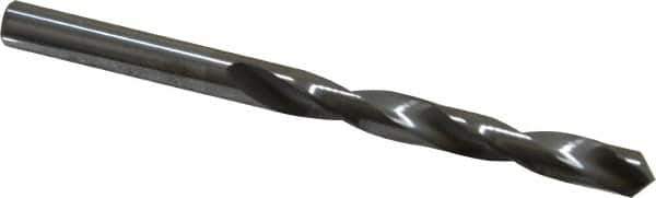 Atrax - 15/64" 118° Solid Carbide Jobber Drill - Bright Finish, Right Hand Cut, Spiral Flute, Straight Shank, 3-1/4" OAL, Standard Point - Eagle Tool & Supply