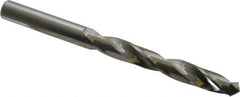 Atrax - 19/64" 118° Solid Carbide Jobber Drill - Bright Finish, Right Hand Cut, Spiral Flute, Straight Shank, 3-3/4" OAL, Standard Point - Eagle Tool & Supply