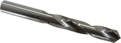 Atrax - 31/64" 118° Solid Carbide Jobber Drill - Bright Finish, Right Hand Cut, Spiral Flute, Straight Shank, 4-3/4" OAL, Standard Point - Eagle Tool & Supply