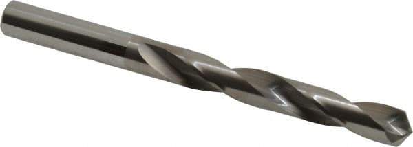 Atrax - Letter S 118° Solid Carbide Jobber Drill - Bright Finish, Right Hand Cut, Spiral Flute, Straight Shank, 4" OAL, Standard Point - Eagle Tool & Supply