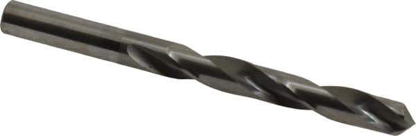 Atrax - Letter T 118° Solid Carbide Jobber Drill - Bright Finish, Right Hand Cut, Spiral Flute, Straight Shank, 4-1/4" OAL, Standard Point - Eagle Tool & Supply