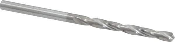 Atrax - #28 118° Solid Carbide Jobber Drill - Bright Finish, Right Hand Cut, Spiral Flute, Straight Shank, 2-1/2" OAL, Standard Point - Eagle Tool & Supply