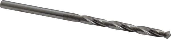 Atrax - #34 118° Solid Carbide Jobber Drill - Bright Finish, Right Hand Cut, Spiral Flute, Straight Shank, 2-1/4" OAL, Standard Point - Eagle Tool & Supply