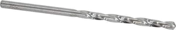 Atrax - #36 118° Solid Carbide Jobber Drill - Bright Finish, Right Hand Cut, Spiral Flute, Straight Shank, 2-1/4" OAL, Standard Point - Eagle Tool & Supply