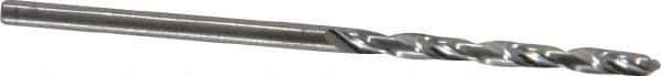 Atrax - #49 118° Solid Carbide Jobber Drill - Bright Finish, Right Hand Cut, Spiral Flute, Straight Shank, 1-3/4" OAL, Standard Point - Eagle Tool & Supply
