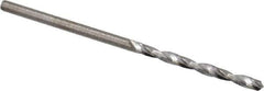 Atrax - #52 118° Solid Carbide Jobber Drill - Bright Finish, Right Hand Cut, Spiral Flute, Straight Shank, 1-1/2" OAL, Standard Point - Eagle Tool & Supply