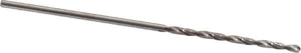 Atrax - #62 118° Solid Carbide Jobber Drill - Bright Finish, Right Hand Cut, Spiral Flute, Straight Shank, 1-3/8" OAL, Standard Point - Eagle Tool & Supply