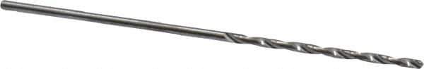Atrax - #65 118° Solid Carbide Jobber Drill - Bright Finish, Right Hand Cut, Spiral Flute, Straight Shank, 1-3/8" OAL, Standard Point - Eagle Tool & Supply
