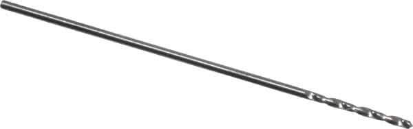 Atrax - #70 118° Solid Carbide Jobber Drill - Bright Finish, Right Hand Cut, Spiral Flute, Straight Shank, 1-1/4" OAL, Standard Point - Eagle Tool & Supply