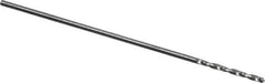 Atrax - #70 118° Solid Carbide Jobber Drill - Bright Finish, Right Hand Cut, Spiral Flute, Straight Shank, 1-1/4" OAL, Standard Point - Eagle Tool & Supply