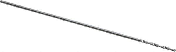 Atrax - #75 118° Solid Carbide Jobber Drill - Bright Finish, Right Hand Cut, Spiral Flute, Straight Shank, 1-1/4" OAL, Standard Point - Eagle Tool & Supply