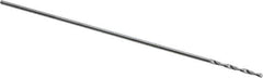 Atrax - #75 118° Solid Carbide Jobber Drill - Bright Finish, Right Hand Cut, Spiral Flute, Straight Shank, 1-1/4" OAL, Standard Point - Eagle Tool & Supply