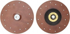 Made in USA - 9" Diam Locking Nut Disc Backing Pad - Soft Density, 10,000 RPM - Eagle Tool & Supply