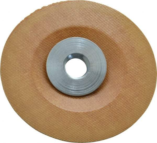 Made in USA - 4" Diam Locking Nut Disc Backing Pad - Soft Density, 25,000 RPM - Eagle Tool & Supply