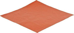 Made in USA - 12" Long, 12" Wide, 0.031" Thick, Silicone Rubber Foam Sheet - 45 to 55 Durometer, Orange-Red, -60 to 600°F, 650 psi Tensile Strength, Adhesive Backing, Stock Length - Eagle Tool & Supply
