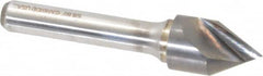 Atrax - 5/8" Head Diam, 3/8" Shank Diam, 1 Flute 60° Solid Carbide Countersink - Eagle Tool & Supply