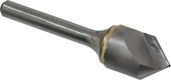 Atrax - 5/8" Head Diam, 1/4" Shank Diam, 1 Flute 82° Solid Carbide Countersink - Eagle Tool & Supply