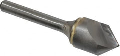 Atrax - 5/8" Head Diam, 1/4" Shank Diam, 1 Flute 82° Solid Carbide Countersink - Eagle Tool & Supply