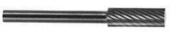 SGS Pro - 1/4" Cut Diam, 1/8" Shank Diam, Cylinder with End Cut Head Single Cut Burr - Carbide, End Cut End, 3/16" LOC, 1-11/16" OAL - Eagle Tool & Supply