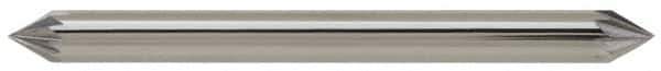 M.A. Ford - 1/2" Cut Diam, 1/4" Shank Diam, Cone Head Single Cut Burr - Carbide, Point End, 1/4" LOC, 2-5/8" OAL - Eagle Tool & Supply