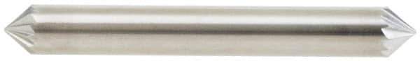 Atrax - 1/4" Cut Diam, 1/4" Shank Diam, Cone Head Single Cut Burr - Carbide, Point End, 1/8" LOC - Eagle Tool & Supply