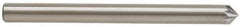Atrax - 1/8" Cut Diam, 1/8" Shank Diam, Cone Head Single Cut Burr - Carbide, Point End, 1/16" LOC, 1-1/2" OAL - Eagle Tool & Supply