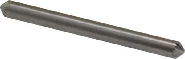 Atrax - 3/16" Cut Diam, 3/16" Shank Diam, Cone Head Single Cut Burr - Carbide, Point End, 1/8" LOC, 2" OAL - Eagle Tool & Supply