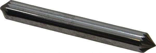 Atrax - 1/4" Cut Diam, 1/4" Shank Diam, Cone Head Single Cut Burr - Carbide, Point End, 1/8" LOC, 2" OAL - Eagle Tool & Supply