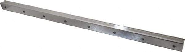 THK - 600mm OAL x 28mm Overall Width x 23mm Overall Height Horizontal Mount SSR Rail - 80mm Between Holes, 7 x 11 x 9mm Hole Size - Eagle Tool & Supply