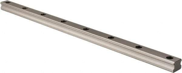 THK - 600mm OAL x 28mm Overall Width x 23mm Overall Height 4 Way SHS Rail - 80mm Between Holes, 9 x 14 x 12mm Hole Size - Eagle Tool & Supply