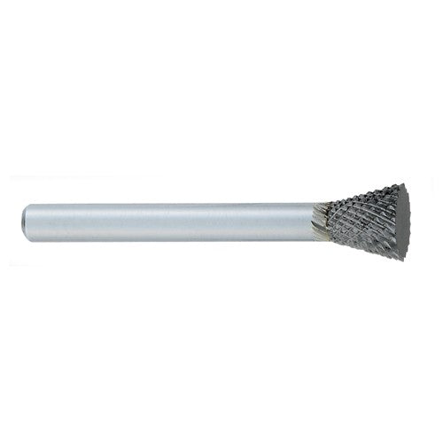 ‎SN-1 -1/4 × 5/16 LOC × 1/4 Shank × 2 OAL Inverted Taper Carbide Medium Tough Cut Burr - Eagle Tool & Supply