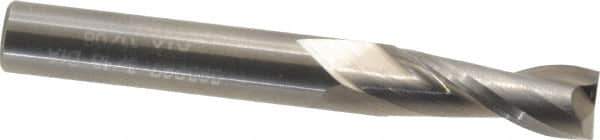 Atrax - 5/16", 13/16" LOC, 5/16" Shank Diam, 2-1/2" OAL, 2 Flute, Solid Carbide Square End Mill - Single End, Uncoated, Spiral Flute, 30° Helix, Centercutting, Right Hand Cut - Eagle Tool & Supply
