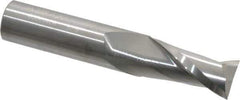 Atrax - 5/8", 1-1/4" LOC, 5/8" Shank Diam, 3-1/2" OAL, 2 Flute, Solid Carbide Square End Mill - Single End, Uncoated, Spiral Flute, 30° Helix, Centercutting, Right Hand Cut - Eagle Tool & Supply