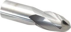Atrax - 1" Diam, 1-1/2" LOC, 2 Flute Solid Carbide Ball End Mill - Uncoated, Single End, 4" OAL, 1" Shank Diam - Eagle Tool & Supply