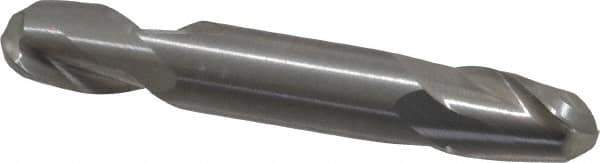 Atrax - 3/8" Diam, 9/16" LOC, 2 Flute Solid Carbide Ball End Mill - Uncoated, Double End, 2-1/2" OAL, 3/8" Shank Diam - Eagle Tool & Supply