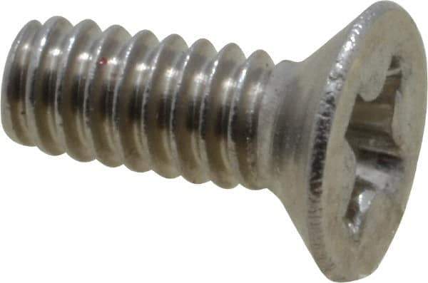 Value Collection - M2x0.40 Metric Coarse, 5mm OAL Phillips Drive Machine Screw - Flat Head, Grade 18-8 & A2 Stainless Steel, Uncoated, Without Washer - Eagle Tool & Supply