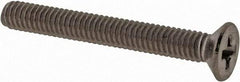 Value Collection - M2.5x0.45 Metric Coarse, 20mm OAL Phillips Drive Machine Screw - Flat Head, Grade 18-8 & A2 Stainless Steel, Uncoated, Without Washer - Eagle Tool & Supply