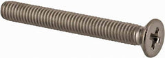 Value Collection - M3x0.50 Metric Coarse, 25mm OAL Phillips Drive Machine Screw - Flat Head, Grade 18-8 & A2 Stainless Steel, Uncoated, Without Washer - Eagle Tool & Supply
