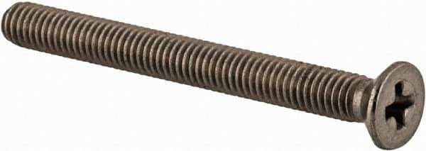 Value Collection - M3x0.50 Metric Coarse, 30mm OAL Phillips Drive Machine Screw - Flat Head, Grade 18-8 & A2 Stainless Steel, Uncoated, Without Washer - Eagle Tool & Supply