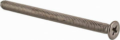 Value Collection - M3x0.50 Metric Coarse, 40mm OAL Phillips Drive Machine Screw - Flat Head, Grade 18-8 & A2 Stainless Steel, Uncoated, Without Washer - Eagle Tool & Supply