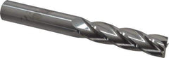 Atrax - 3/4", 3" LOC, 3/4" Shank Diam, 6" OAL, 4 Flute, Solid Carbide Square End Mill - Single End, Uncoated, Spiral Flute, 30° Helix, Centercutting, Right Hand Cut - Eagle Tool & Supply