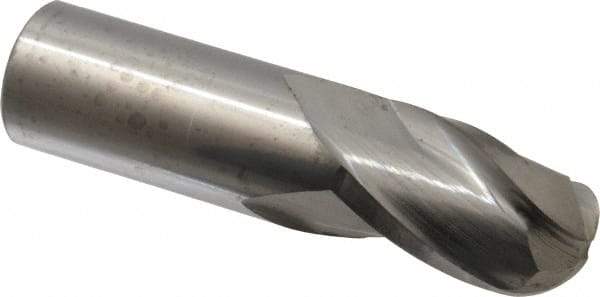 Atrax - 1" Diam, 1-1/2" LOC, 3 Flute Solid Carbide Ball End Mill - Uncoated, Single End, 4" OAL, 1" Shank Diam - Eagle Tool & Supply