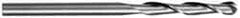 SGS - 1" Diam, 3" LOC, 2 Flute Solid Carbide Ball End Mill - Uncoated, Single End, 6" OAL, 1" Shank Diam, Spiral Flute - Eagle Tool & Supply