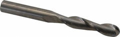 Atrax - 5/8" Diam, 3" LOC, 2 Flute Solid Carbide Ball End Mill - Uncoated, Single End, 6" OAL, 5/8" Shank Diam - Eagle Tool & Supply
