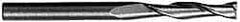 SGS - 1", 2-1/4" LOC, 1" Shank Diam, 5" OAL, 2 Flute, Solid Carbide Square End Mill - Single End, Uncoated, Spiral Flute, 30° Helix, Centercutting, Right Hand Cut, Right Hand Flute, Series 3L - Eagle Tool & Supply
